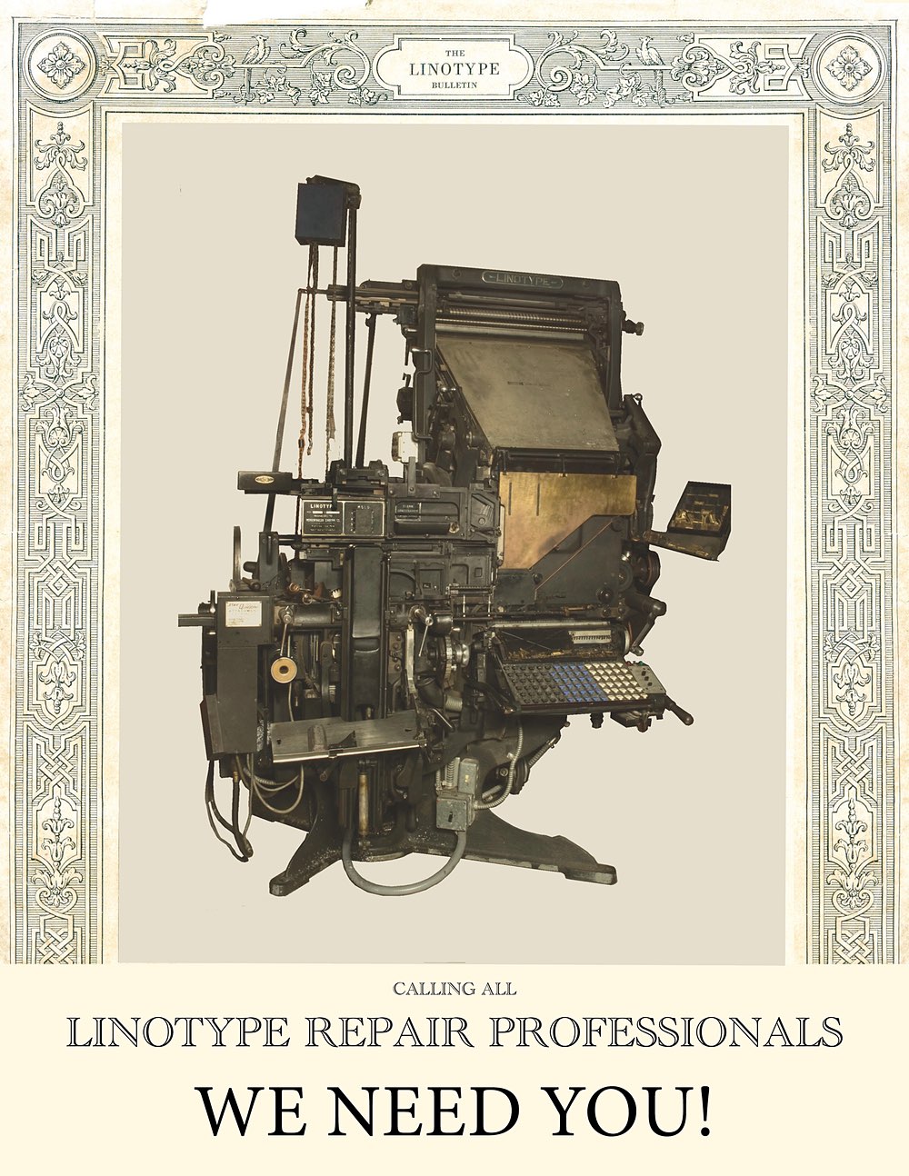 Linotype Repair Professionals!